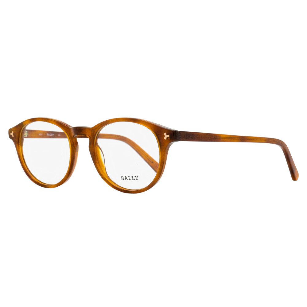 Bally Soft Rectangular Eyeglasses BY5032 053 Blonde Havana 49mm